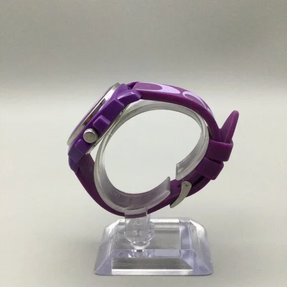 Coach Watch Women 40mm Purple Logo Dial Silicone Band New Battery Coach Women main image 3